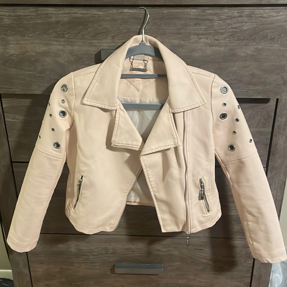 Girl’s Faux Leather Jacket
